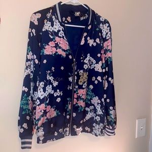 H&M floral bomber jacket